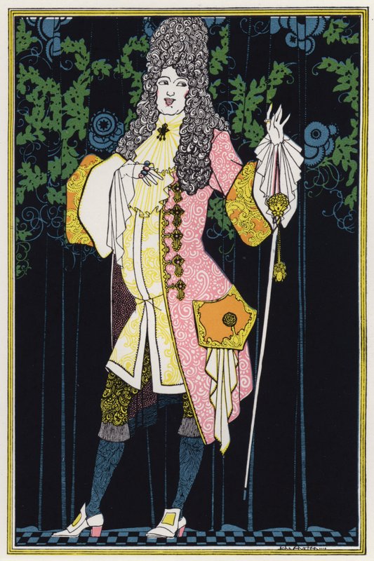 Kuvitus teokselle "Konnit posliinissa", Sekalaista 1800-luvun runoja (värilitho) tekijältä John Austen