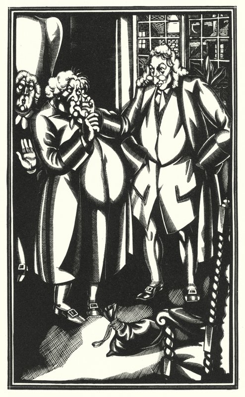 Laurence Sternen kuvitus Tristram Shandylle (litho) tekijältä John Austen