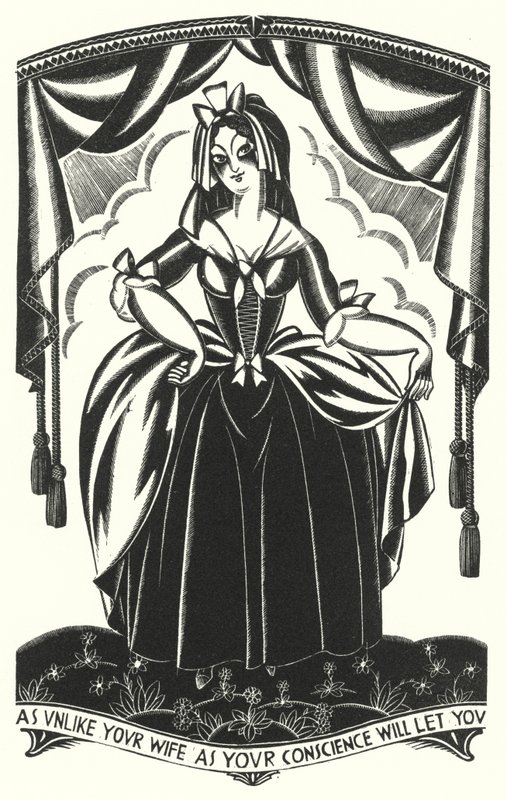 Laurence Sternen kuvitus Tristram Shandylle (litho) tekijältä John Austen