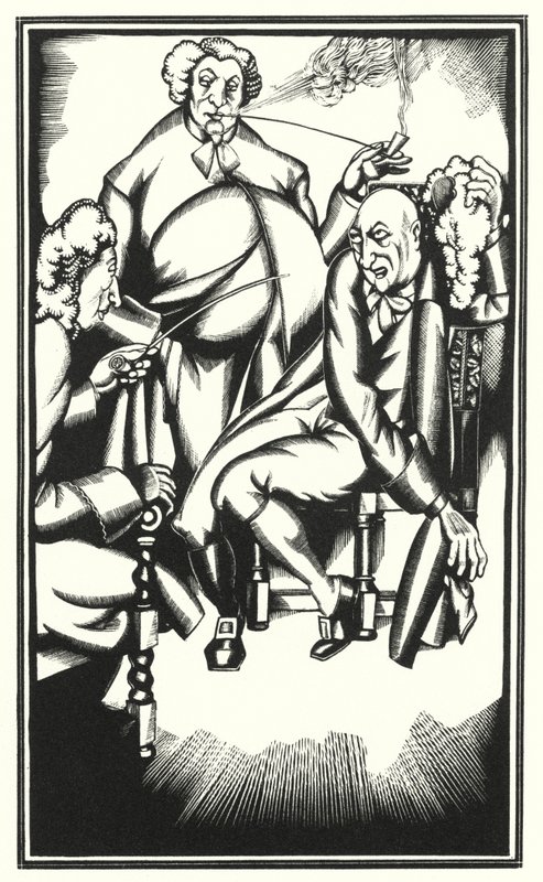 Laurence Sternen kuvitus Tristram Shandylle (litho) tekijältä John Austen
