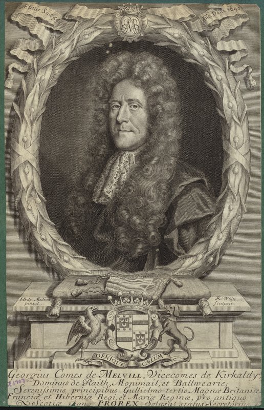 Melvillen jaarlin George Melvillen muotokuva tekijältä John Baptist de Medina