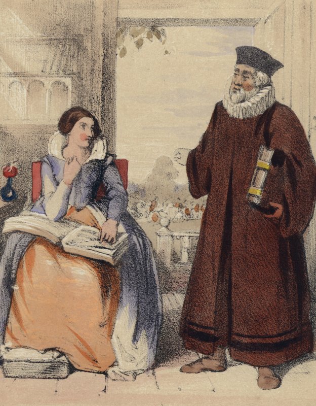 Roger Ascham, kuningatar Elizabeth I:n opettaja tekijältä John Callcott Horsley