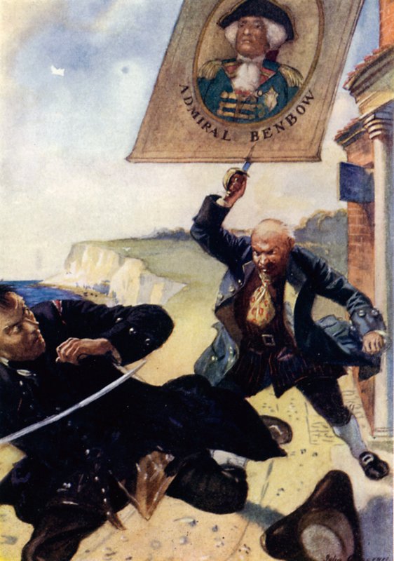 Kuvitus Treasure Islandille tekijältä John Cameron