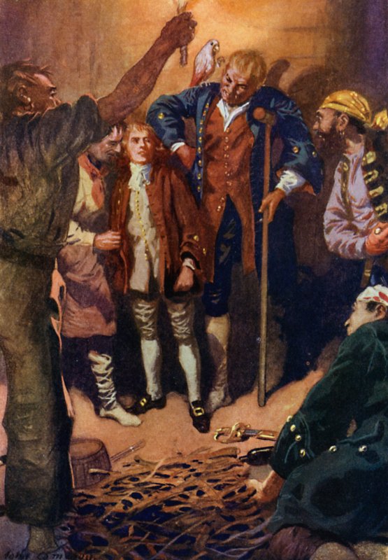 Kuvitus Treasure Islandille tekijältä John Cameron