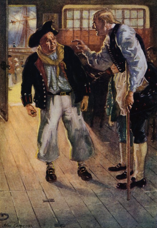 Kuvitus Treasure Islandille tekijältä John Cameron