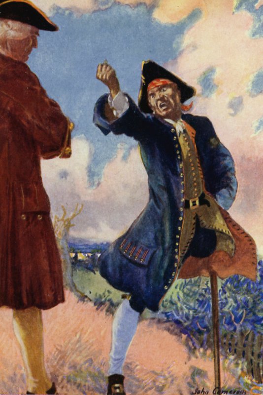 Kuvitus Treasure Islandille tekijältä John Cameron