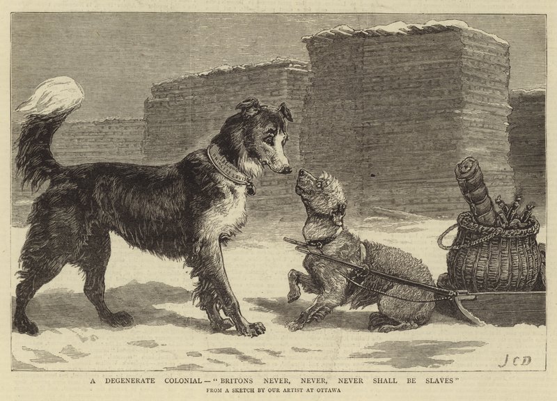 Degeneroitunut siirtomaa, britit eivät koskaan, koskaan, koskaan ole orjia tekijältä John Charles Dollman