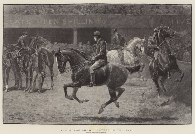 Horse Show, metsästäjät kehässä tekijältä John Charlton