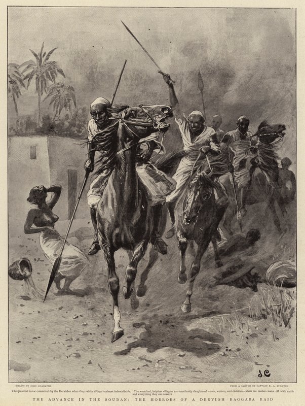 Eteneminen Soudanissa, Dervish Baggara -hyökkäyksen kauhut tekijältä John Charlton