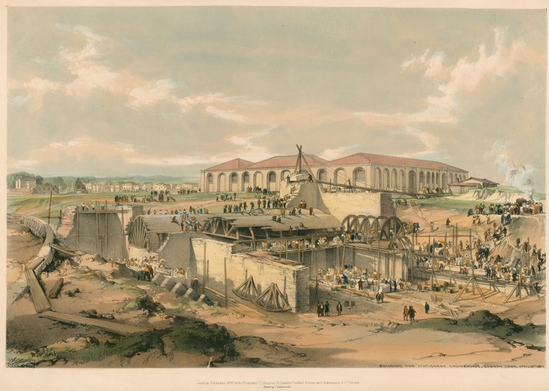 Kiinteän konehuoneen rakentaminen, Camden Town tekijältä John Cooke Bourne