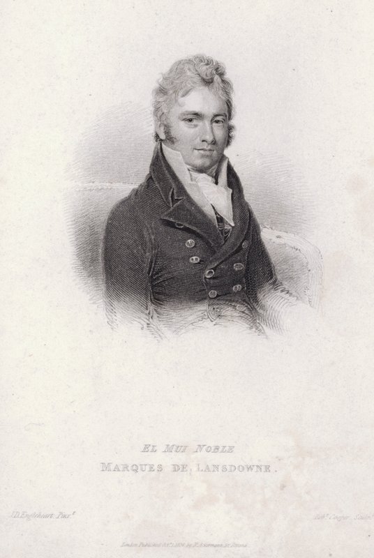 Henry Petty-Fitzmaurice, Lansdownen kolmas markiisi, englantilainen Whig-poliitikko, sisäministeri ja valtiovarainministeri (kaiverrus) tekijältä John Cox Dillman (after) Engleheart