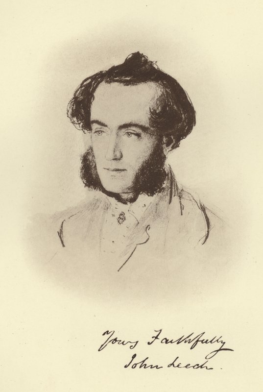 John Leech (m/w kuva) tekijältä John Everett (after) Millais