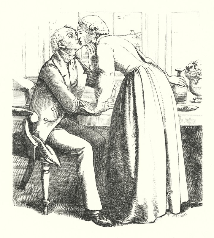 Millerin tytär (kaiverrus) tekijältä John Everett (after) Millais