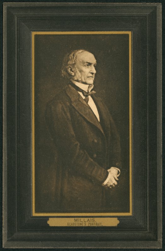 William Gladstone, Britannian pääministeri (litho) tekijältä John Everett (after) Millais