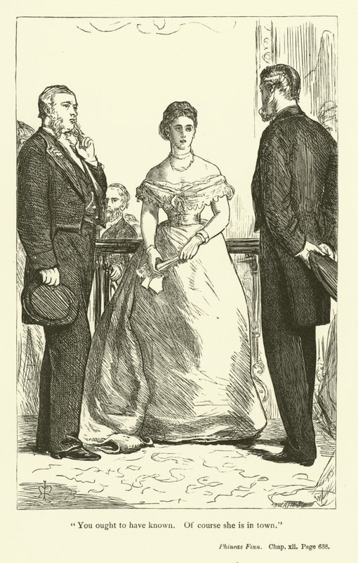 Anthony Trollopen kuvitus Phineas Finnille tekijältä John Everett Millais