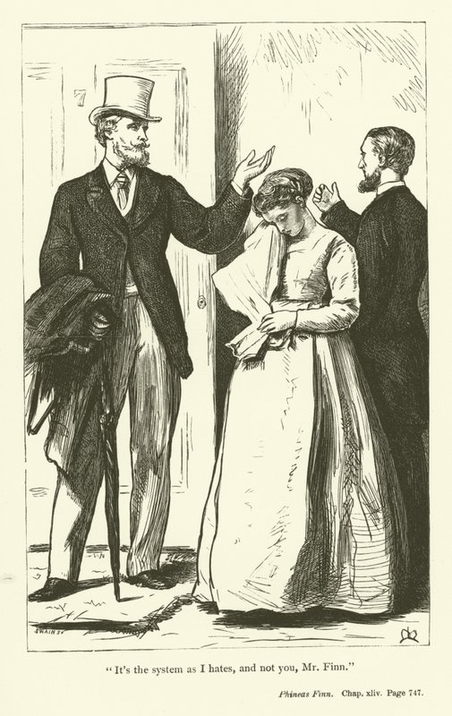 Anthony Trollopen kuvitus Phineas Finnille tekijältä John Everett Millais