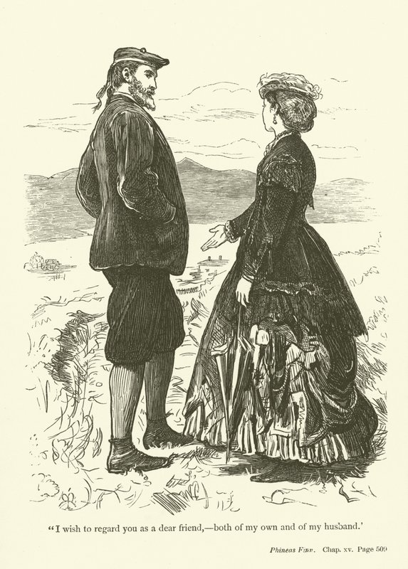 Anthony Trollopen kuvitus Phineas Finnille tekijältä John Everett Millais