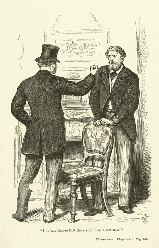 Anthony Trollopen kuvitus Phineas Finnille tekijältä John Everett Millais