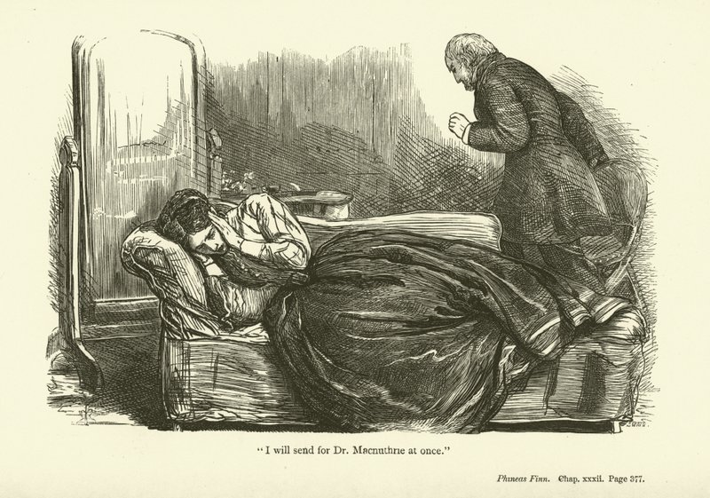Anthony Trollopen kuvitus Phineas Finnille tekijältä John Everett Millais