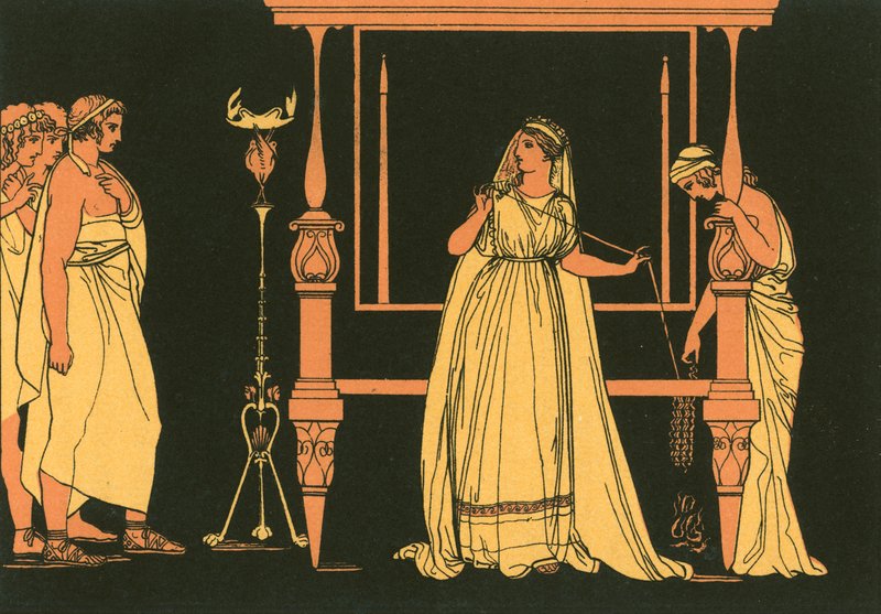 Penelope yllättyi kosijoista tekijältä John Flaxman