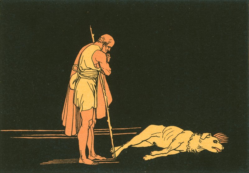 Ulysses ja hänen koiransa tekijältä John Flaxman