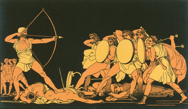 Ulysses tappaa kosijoita tekijältä John Flaxman