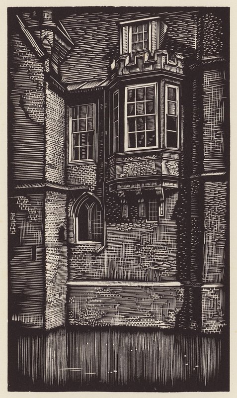 Cambridge: Queensin kulma (puupiirros). tekijältä John Frederick Greenwood
