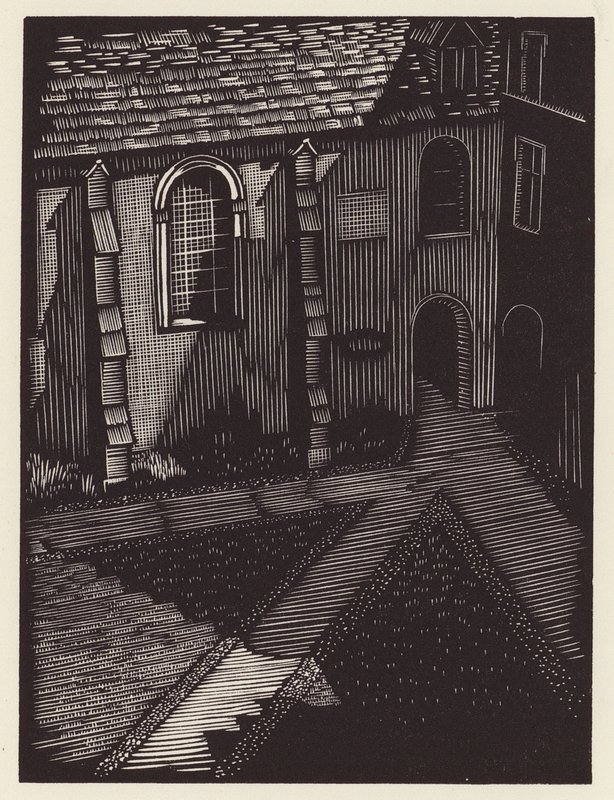 Cambridge: Trinity Hall (puupiirros) tekijältä John Frederick Greenwood