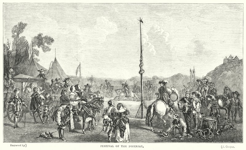 Popinjayn festivaali (kaiverrus) tekijältä John Frederick Tayler