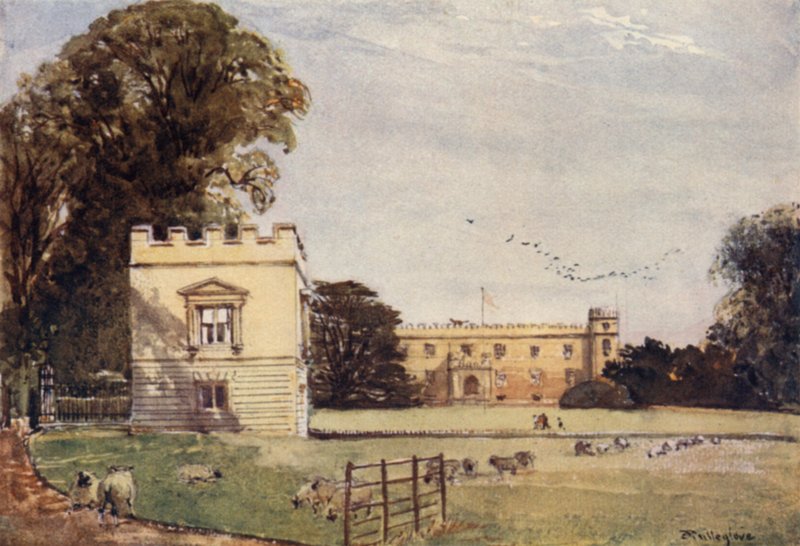 Syon House, Brentford, Garden Front (väri litho) tekijältä John Fulleylove