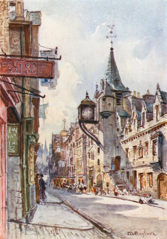 Canongate Tolbooth, näkymä länteen. tekijältä John Fulleylove