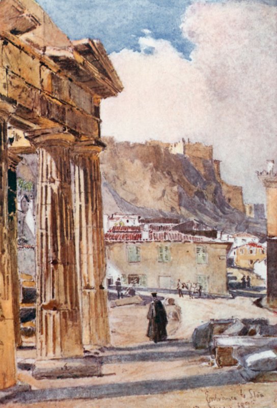 Athena Archegetisin portico tekijältä John Fulleylove