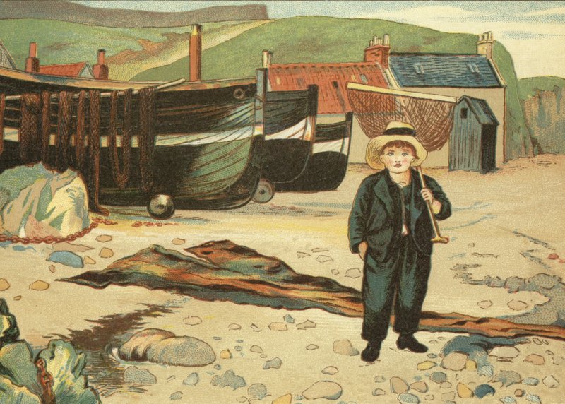 Fisherboy (väri litho) tekijältä John George (after) Sowerby