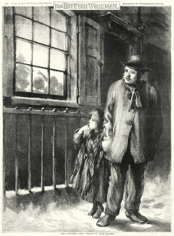 Meidän joulukuusi (kaiverrus) tekijältä John Gilbert