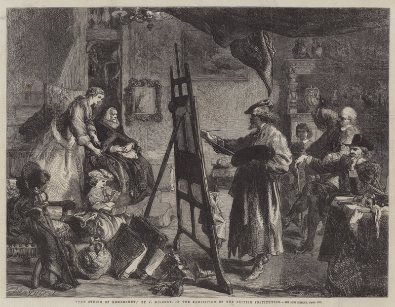 Rembrandtin studio tekijältä John Gilbert