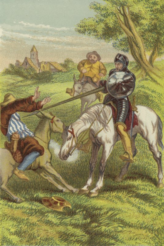 Mambrinon kypärän (chromolitho) seikkailu tekijältä John Gilbert