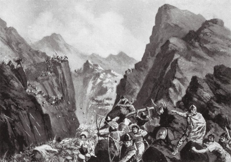 Kreikan armeijan tuhoaminen, 811 (litografia) tekijältä John Harris Valda