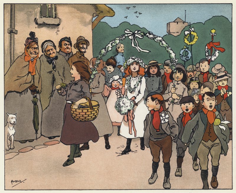 Vappu (väri litho) tekijältä John Hassall