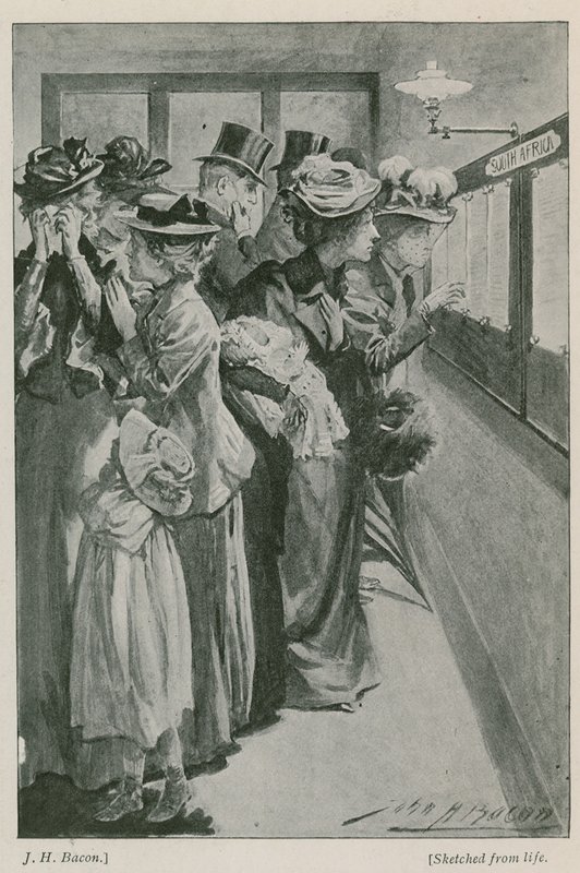 Sotaviraston uhrien luettelo tekijältä John Henry Frederick Bacon