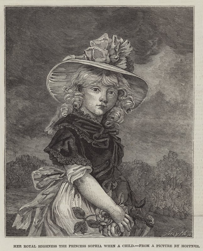 Hänen kuninkaallinen korkeutensa prinsessa Sophia lapsena tekijältä John Hoppner
