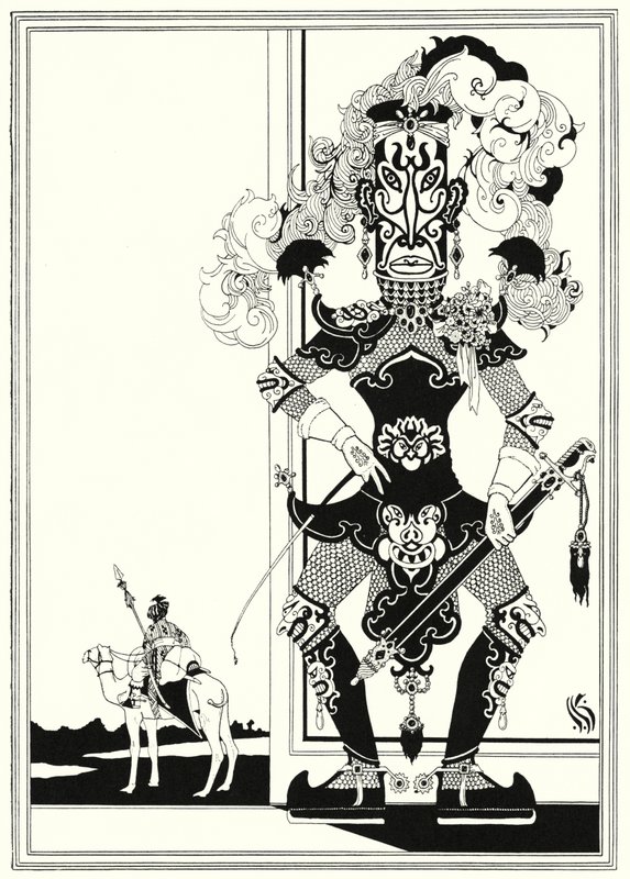 Kuvitus tarinaan Aladdin ja ihana lamppu (litho) tekijältä John Kettelwell