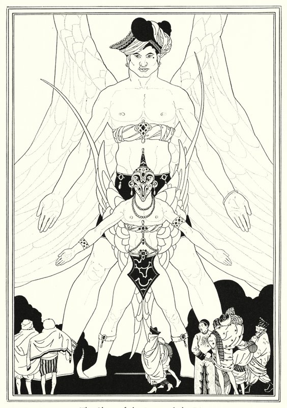 Kuvitus tarinaan Aladdin ja ihana lamppu (litho) tekijältä John Kettelwell
