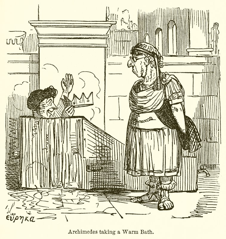 Arkhimedes lämpimässä kylvyssä tekijältä John Leech