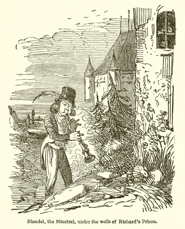 Blondel, Minstrel, Richardin vankilan muurien alla tekijältä John Leech