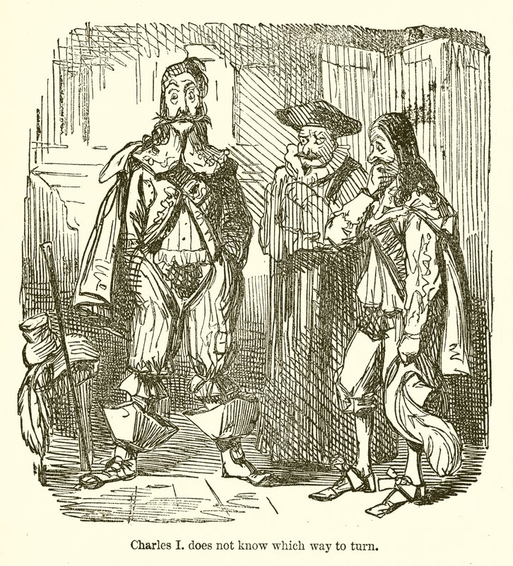 Charles I ei tiedä mihin suuntaan kääntyä tekijältä John Leech