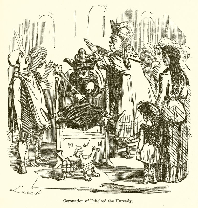 Ethelred The Unreadyn kruunaus tekijältä John Leech