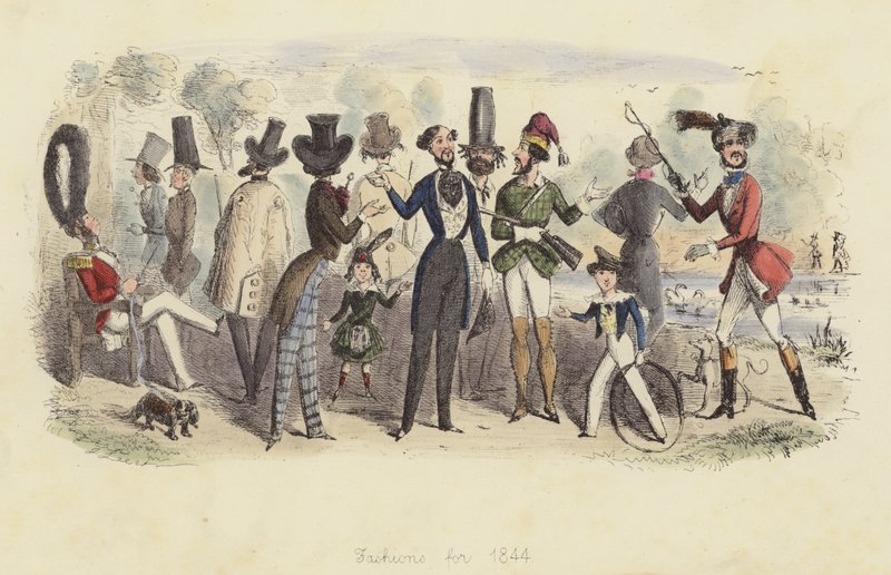 Muotia vuodelle 1844 tekijältä John Leech