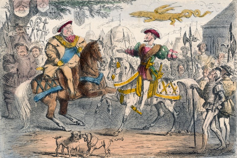 Henrik VIII tapaa Francis I:n tekijältä John Leech