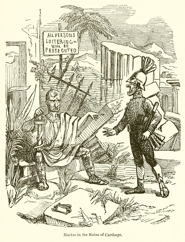 Marius Karthagon raunioissa tekijältä John Leech