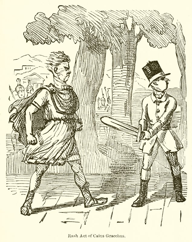 Caius Gracchuksen hätiköity teko tekijältä John Leech